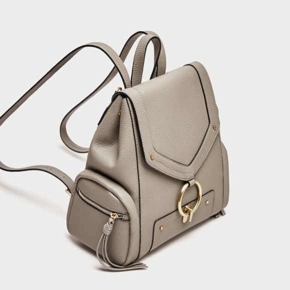 zara grey backpack